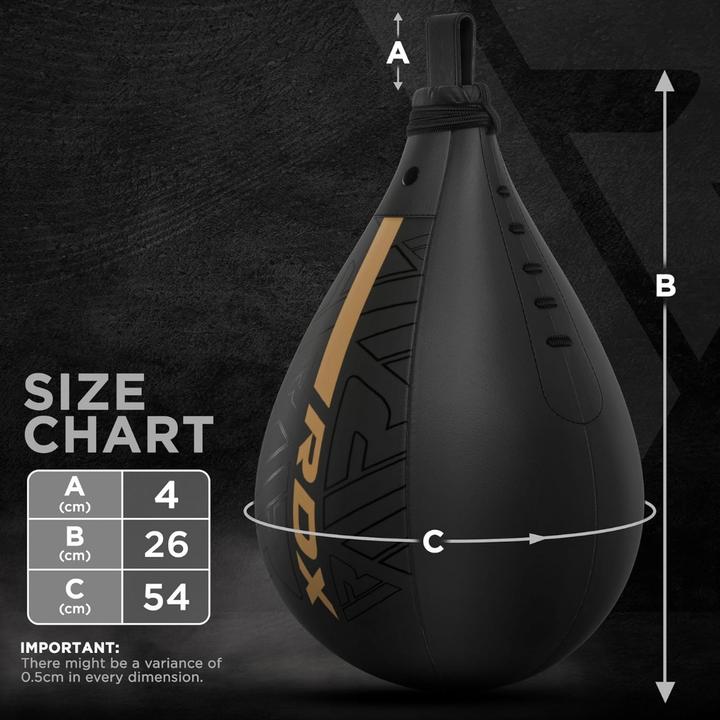 Immagine prodotto Rdx 2Pc Speed Ball F6 Matte Golden + Swivel (0.34 kg)