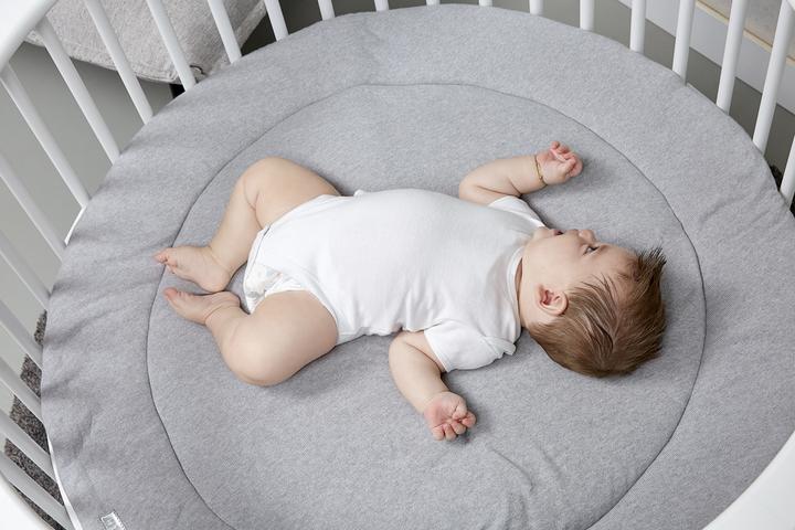 Actual product image Meyco Playpen insert rond Knit basic grey melange (95 cm, 95 cm)