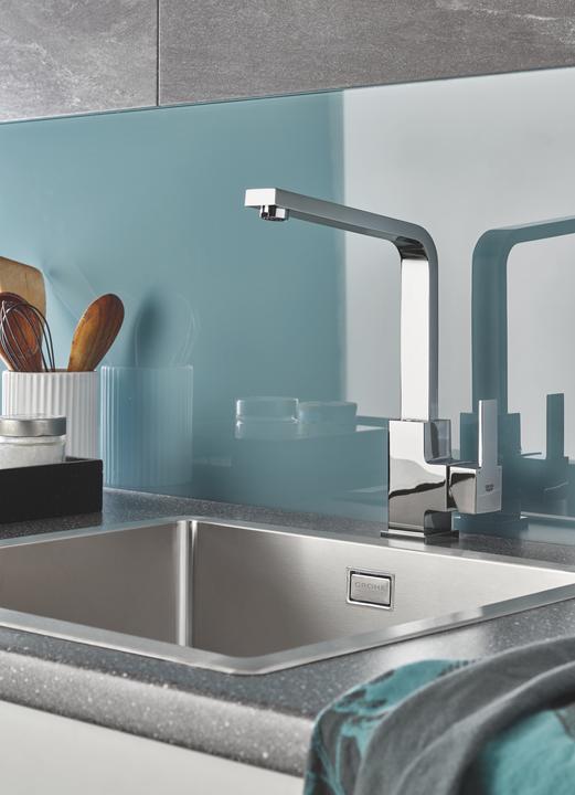 Actual product image Grohe Sail Cube Sink Kitchen Faucet, chrome