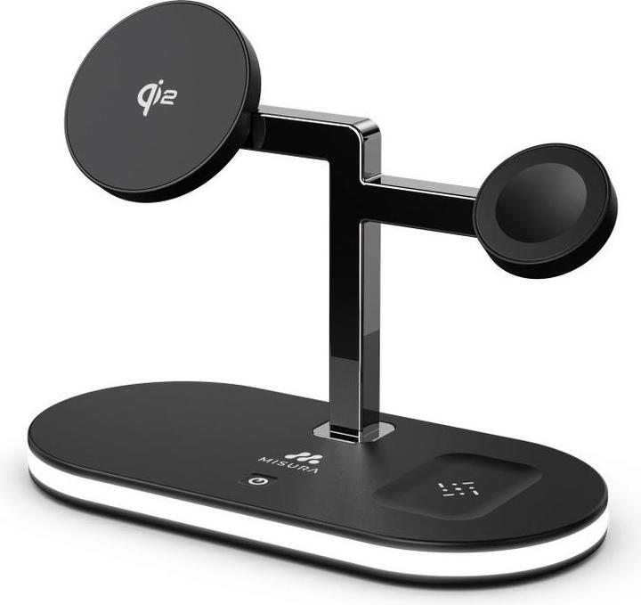 Actual product image Misura MH07 Wireless charging station 5-in-1 BLACK