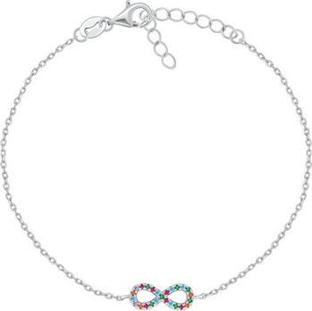 Actual product image Brilio Silver - Charming silver bracelet with blue zircons Infinity BR42WB