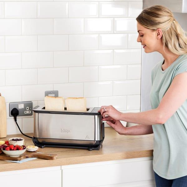 Actual product image Ninja 3-in-1 Multifunctionele Toaster, Grillplaat en Panini Maker - 7 Roosterstanden - RVS - ST202EU