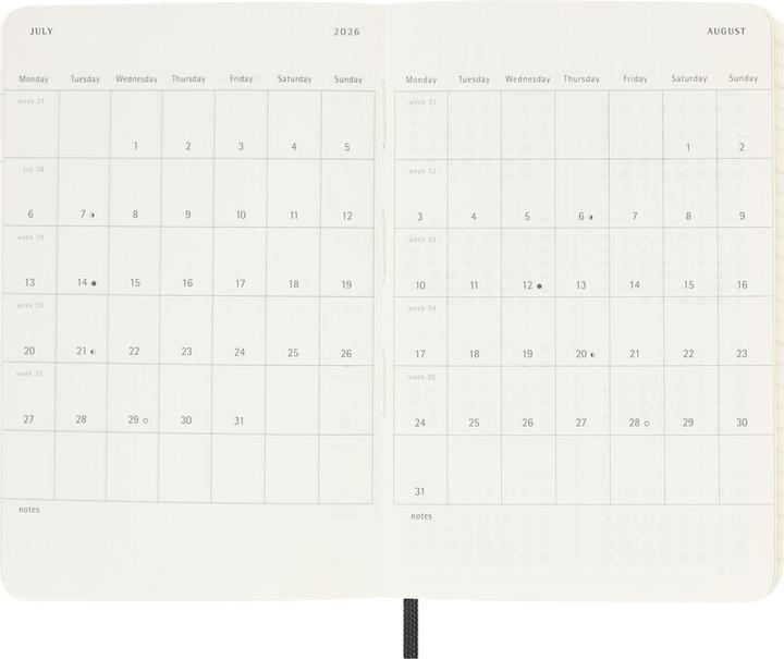 Immagine prodotto Moleskine Agende scolastiche Soft Cover (9 x 14 cm, Inglese)