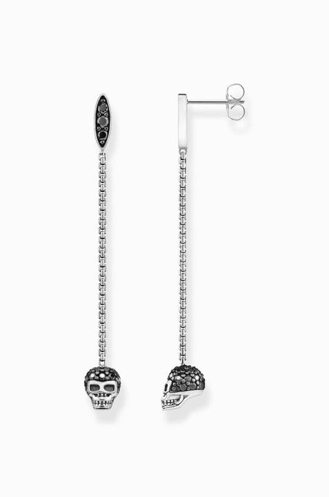 Actual product image Thomas Sabo Skull earrings (Blackened, 925 sterling silver)