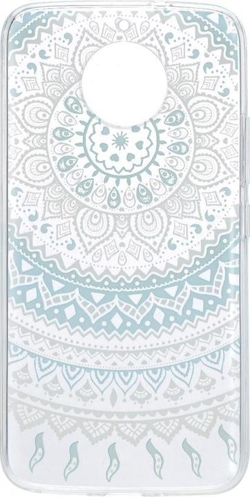 Actual product image König Design Henna Cover for Motorola Moto E4 Case Protective Cover Silicone Bumper Sun Blue New (Motorola Moto E4)