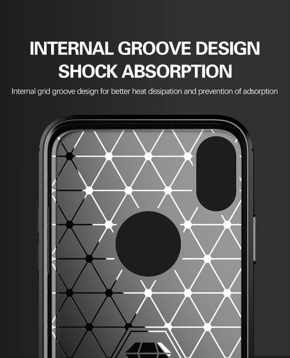 Produktbild Cadorabo TPU Ultra Slim carbon edelstahl Kombi Cover (Apple iPhone X)