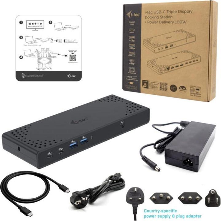 Produktbild i-tec Triple Display Docking Station Gen 2 (USB-C, 13 Ports)