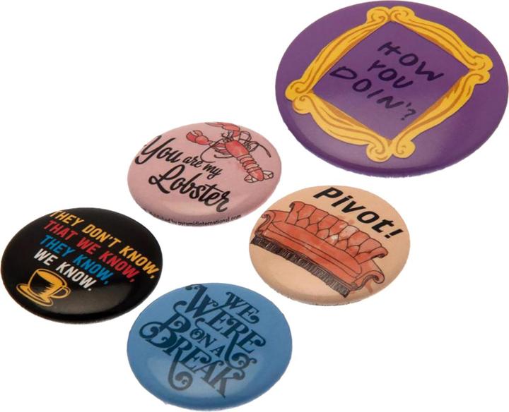 Immagine prodotto Friends Confezione da 6 badge