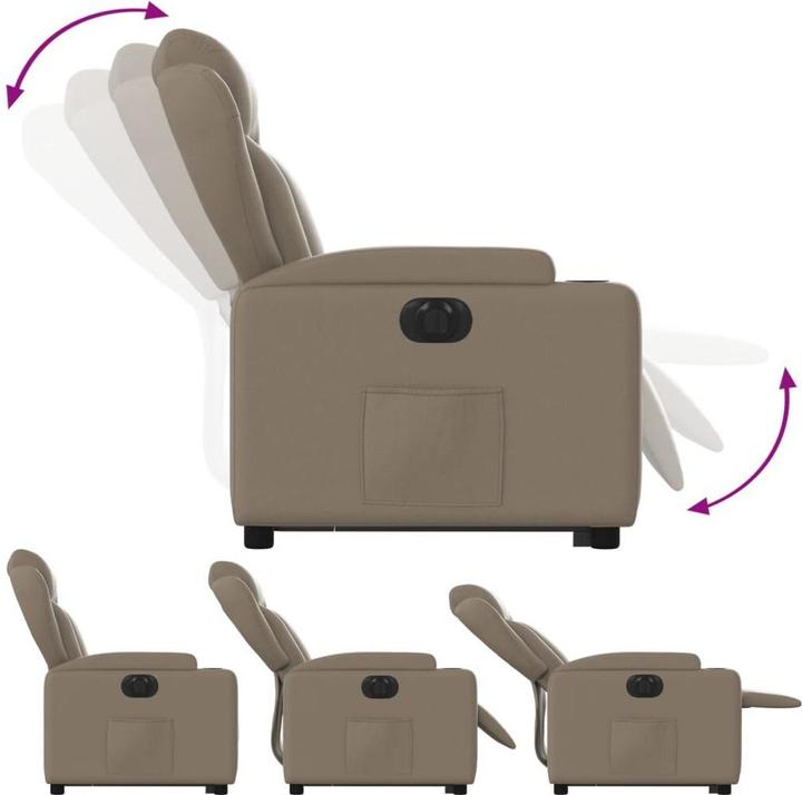 Image du produit VidaXL Fauteuil relax releveur électrique Cappuccino Similicuir