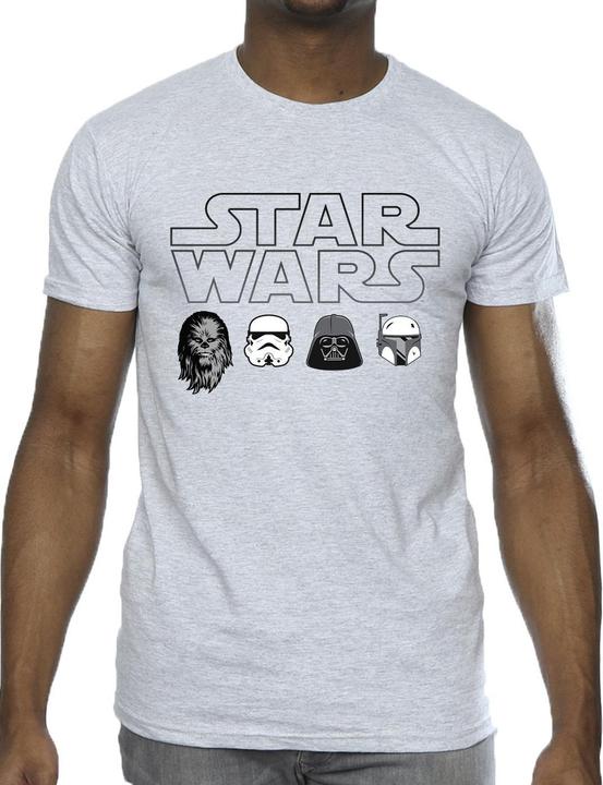 Image du produit Star Wars - T-shirt CHARACTER HEADS - Homme (3XL)