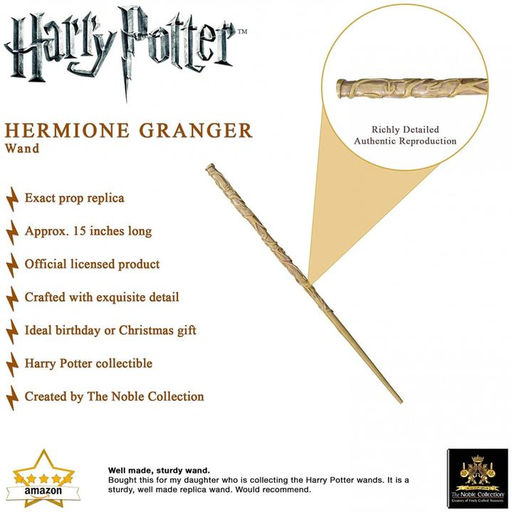 Immagine prodotto Noble Collection Harry Potter: Bacchetta magica di Hermine Granger