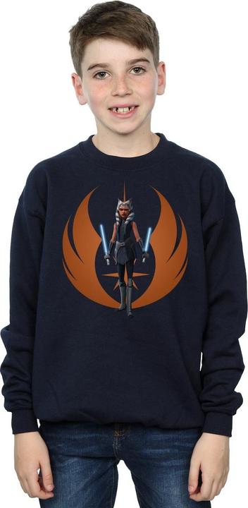 Actual product image Star Wars Boys Clone Wars Ahsoka Rebel Pose Sweatshirt (152, 158)