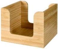 Productafbeelding Duni Servettendispenser 13x13 cm bamboe,4 stuks/crt
