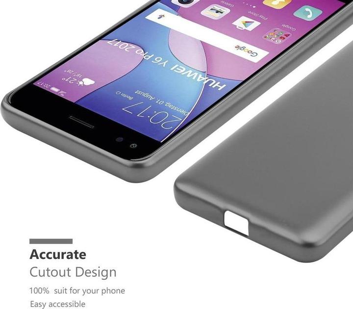 Image du produit Cadorabo Couverture métallique mate TPU (Huawei Y6 Pro (2017))