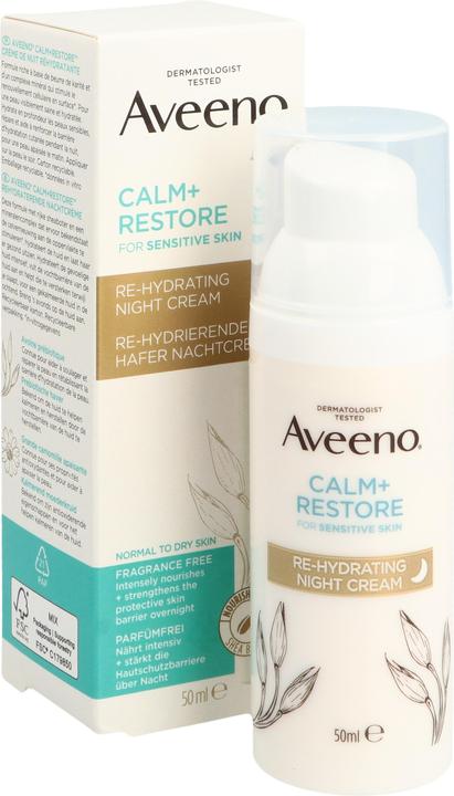 Immagine prodotto Aveeno Calm+Rest Re Hyd Night Cr Ha 500ml (50 ml, Crema notte)