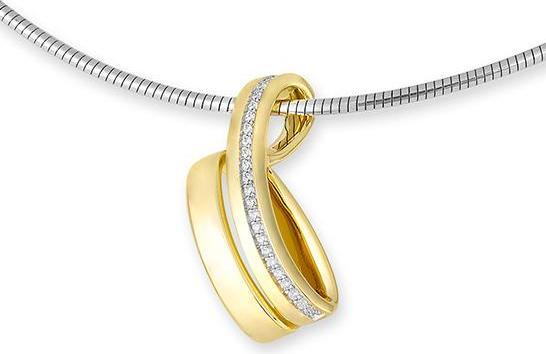 Image du produit Breuning PENDENTIF - BRILLES. 0,127 Ct. H/si (Or 750/18 K)