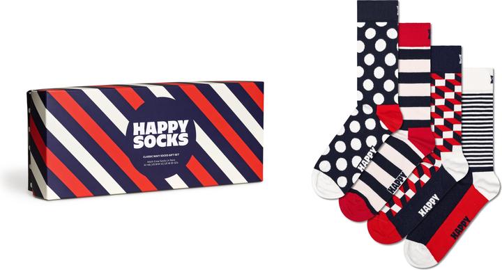 Immagine prodotto Happy Socks Classic Navy Gift Set (confezione da 4, 41 - 46)