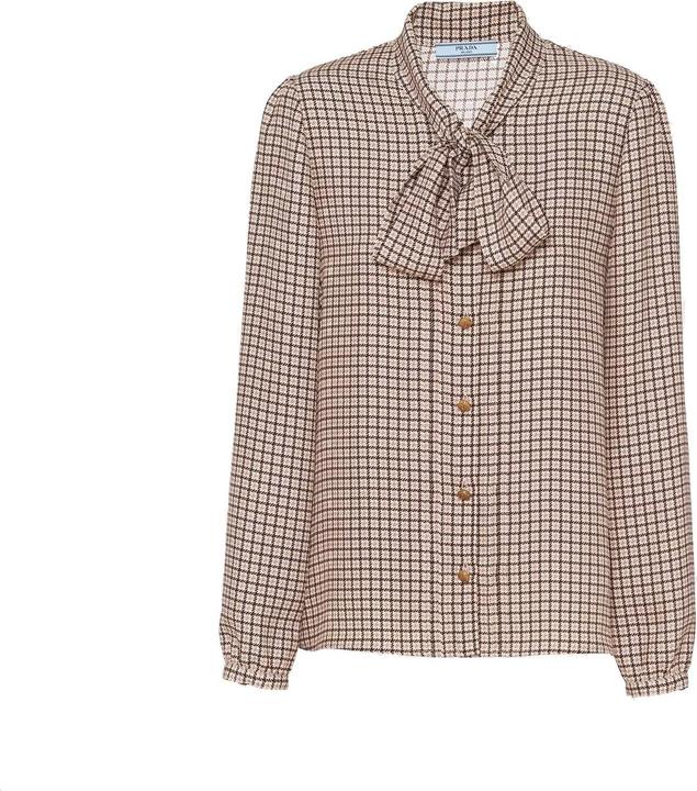 Produktbild Prada Pied De Poule Silk Shirt (42)