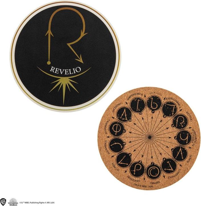 Productafbeelding Cinereplicas Harry Potter Onderzetter 2-Pack Spreuk & Bedels (2 x)