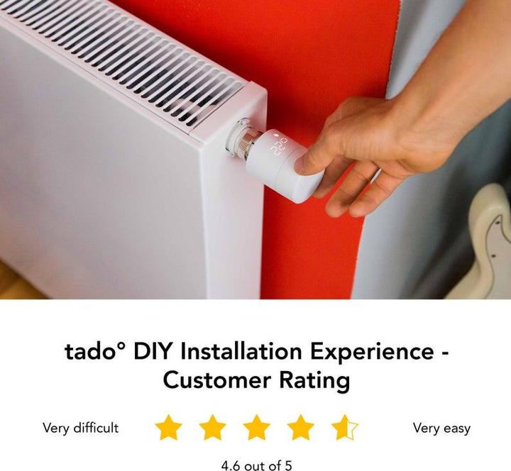 Actual product image tado° Smart radiator thermostat - Quattro Pack