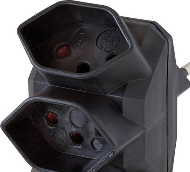 Actual product image Brennenstuhl Branching plug 3-fold star-shaped (Type 13, 3 x)