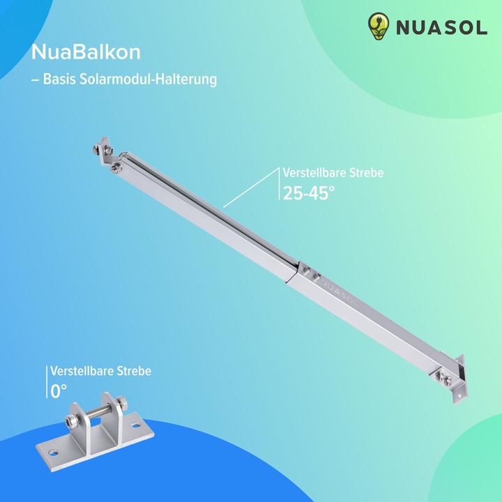 Actual product image Nuasol Balcony railing bracket (Solar system mounting material)