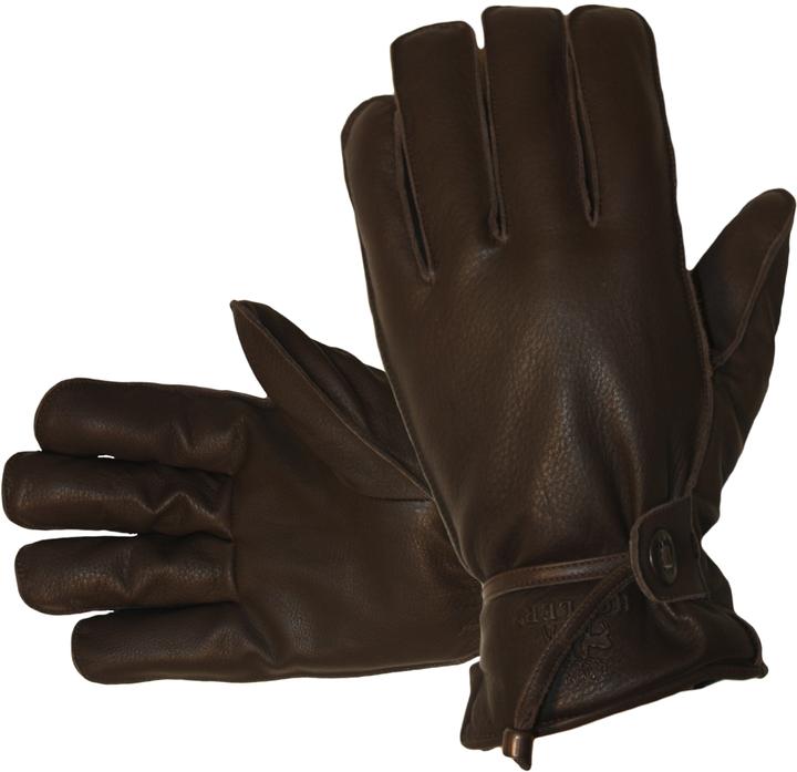 Image du produit Hofler Gants en cuir de cerf pour hommes, noir (9.5)