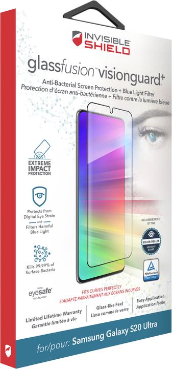 Immagine prodotto InvisibleShield Vetro Fusion VisionGuard+ (1 Pezzo/i, Samsung Galaxy S20 Ultra)