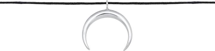 Produktbild Elli Halskette Choker Nylon Halbmond Sichel 925 Silber (Keine Schmucksteine, Nylon, 925er Sterling Silber, 36 cm)
