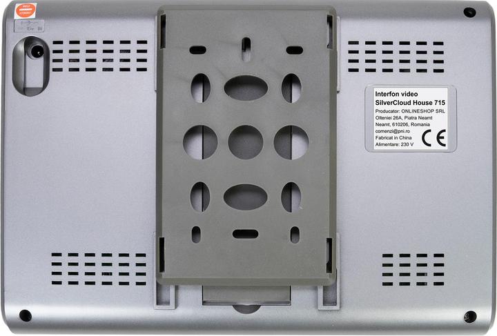 Actual product image PNI SilverCloud House 715 video intercom system, 7-inch LCD screen, outdoor camera, night vision