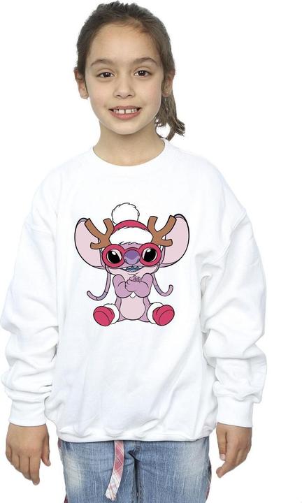 Immagine prodotto Disney Lilo & Stitch Angel Reindeer Felpa Ragazze (140, 146)