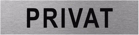 ProPlus Aluminium door sign " Private "
