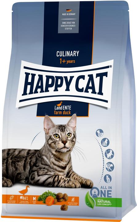 Produktbild Happy Cat Trockenfutter Supreme Culinary Land-Ente, 4 kg (Adult, 1 Stk., 4000 g)