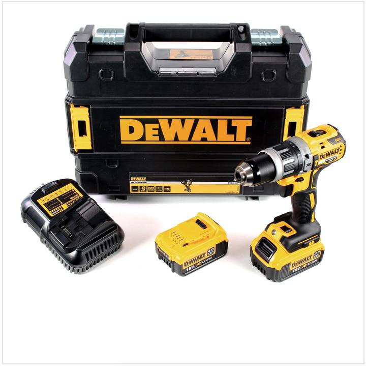 Image du produit DeWalt DCD 796 M2 Set Perceuse-Visseuse à percussion sans fil 18V 70Nm + 2x Batteries 4,0Ah + Charge (Fonctionnement sur batterie)