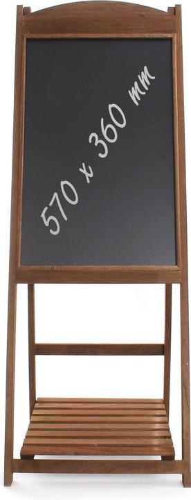 Produktbild Wiltec Toboli Kundenstopper 42x112cm Kreidetafel Holz Aufsteller Werbetafel Restaurant