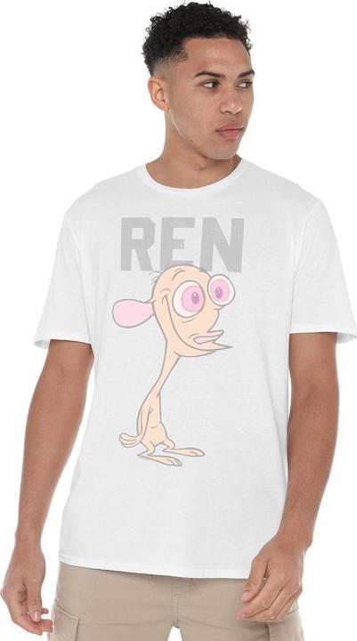 Immagine prodotto Ren & Stimpy Maglietta Collegiale Uomo (XL)