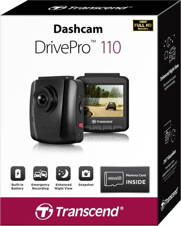 Immagine prodotto Transcend Drive Pro 110 (Accelerometro, Accumulatore di carica elettrica, Full HD)