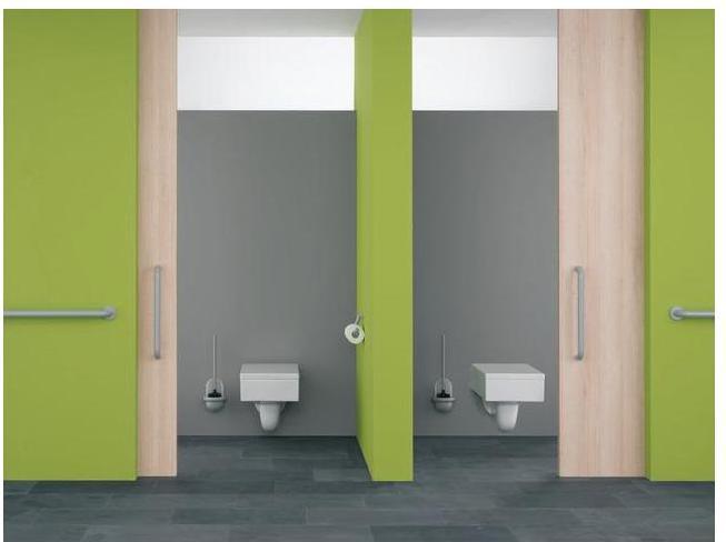 Actual product image Hewi Towel rail SERIE 477 d= 33mm m Ros. d= 70 Axis dimension 600mm sand