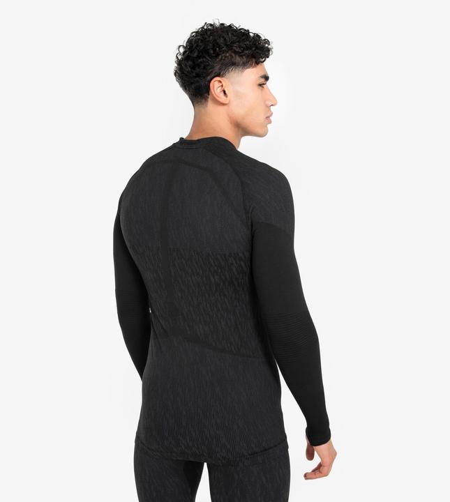 Immagine prodotto Kipsta Camicia funzionale a maniche lunghe da donna/uomo - Keepdry nero (S)