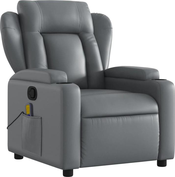 Produktbild VidaXL Massagesessel Grau Kunstleder,Farbe: Grau,Material