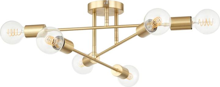 Produktbild Lindby Aloria Deckenleuchte, sechsflammig, gold (E27)