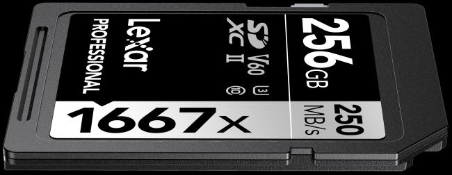 Produktbild Lexar Professional 1667x (256 GB, SDXC, U3, UHS-II)