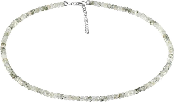 Produktbild Xen green Rutil Quarz - Collier 4,5 mm facettiert 43 + 5 cm 925 Silber (925 Sterling Silber, 43 cm)