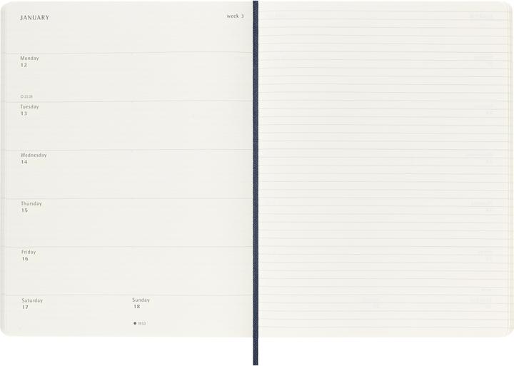Image du produit Moleskine WONK 2026 XL SC Saphir (19 x 25 cm, Anglais)