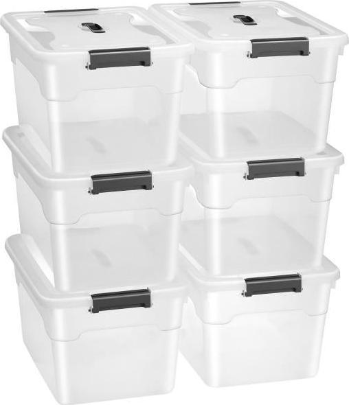 Actual product image Juskys Storage box set with lid (33 x 45 x 26 cm, 30 l)