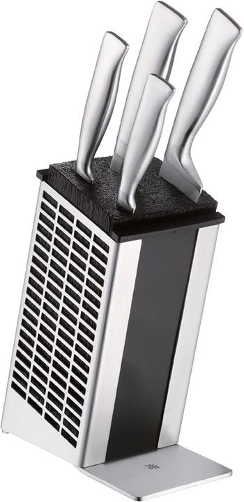 Produktbild WMF Messerblock ohne Messer unbestückt für 5-6 Messer Edelstahl Borsten leer