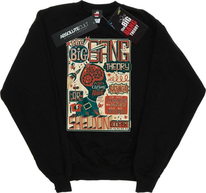 Actual product image Big Bang Theory Girls Infographic Poster Sweatshirt (152, 158)