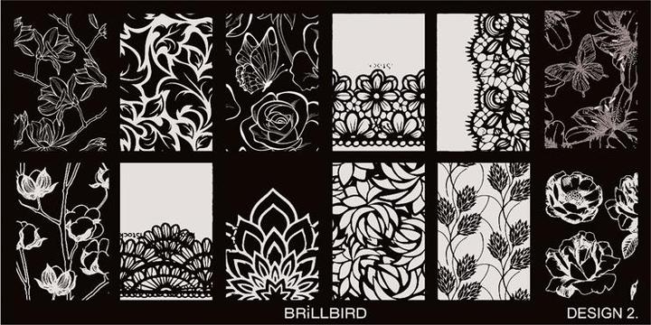 BrillBird Stempel Palette Design2 (Nagellacktrockner)