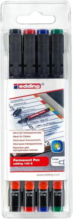 Immagine prodotto Edding Ohp (Blu, Verde, Rosso, Nero, 0.30 mm, 4 x)