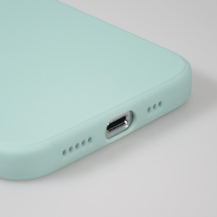 Actual product image PhoneLook Coque Silicone Mat Coeur doré Turquoise (Apple iPhone 15)